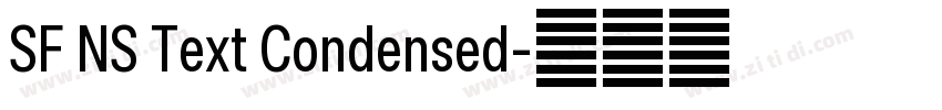 SF NS Text Condensed字体转换
